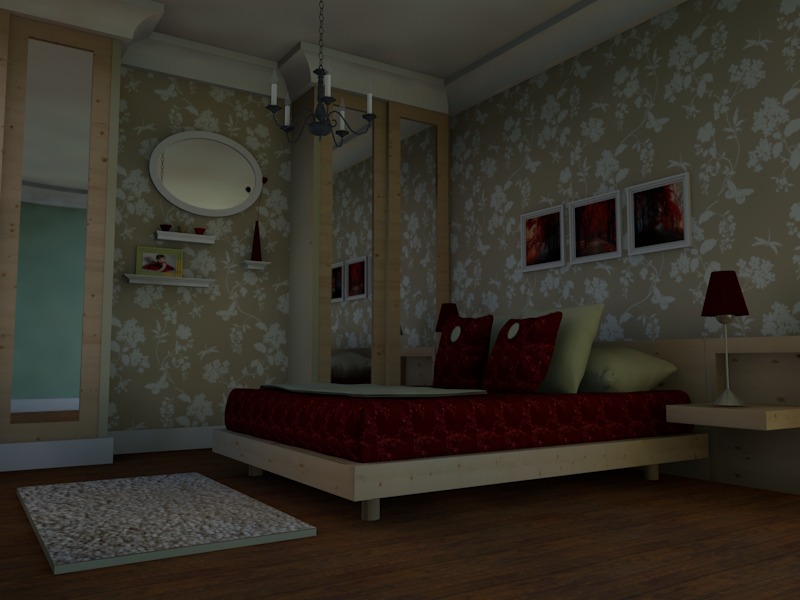 Interior design  bedroom